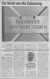 Zeitungsbericht im Kurier über den Markteintritt der Bestattung Unschwarz